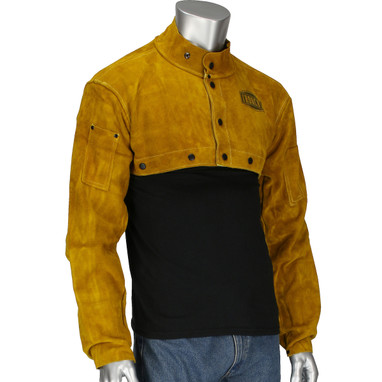Ironcat FR Clothing-Welding Split Leather Welding Cape Sleeve - Gold - 1/EA - 7000