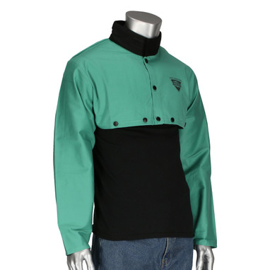 Ironcat FR Clothing-Welding Treated 100% Cotton Sateen Cape Sleeve - Green - 1/EA - 7051