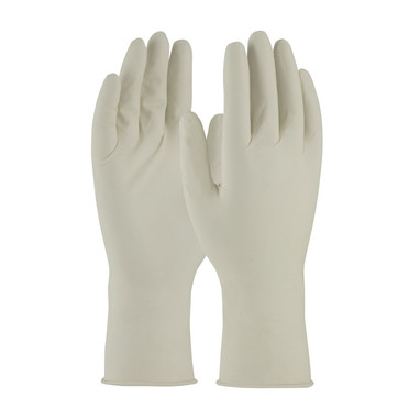 QRP Qualatex Single Use Class 100 Cleanroom Latex Glove w/Fully Textured Grip - 12" - White - 1/CS - 910SC