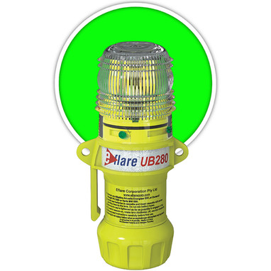 Eflare E-Flare Beacon 6" Safety & Emergency - Flashing / Steady-On Green - - 1/EA - 440-PIP-939-UB280-G
