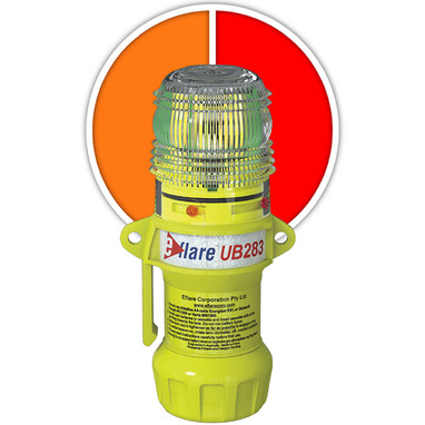 Eflare E-Flare Beacon 6" Safety & Emergency - Alternating Amber/Red - Amber - 1/EA - 440-PIP-939-UB283-A/R