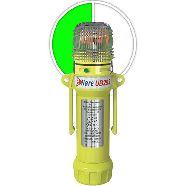 Eflare E-Flare Beacon 8" Safety & Emergency - Alternating Green/White - Green - 1/EA - 440-PIP-939-UB293-G/W