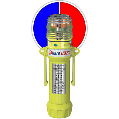 Eflare E-Flare Beacon 8" Safety & Emergency - Alternating Red/Blue - Blue - 1/EA - 440-PIP-939-UB293-R/B