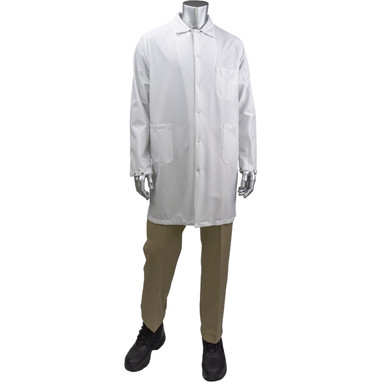 Uniform Technology Reusable Clothing StatMaster Long ESD Labcoat - White - 1/EA - BR51-47WH