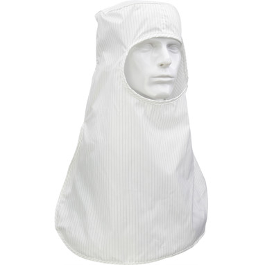 Uniform Technology Ultimax Stripe ISO 3 (Class 1) Cleanroom Hood - Pull Over - White - 1/EA - CHPO-16WH