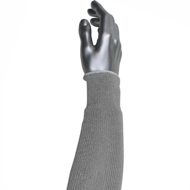 Claw Cover Single-Ply HPPE / Steel Blended Sleeve w/Antimicrobial Fibers - Gray - 100/EA - 330-PIP-CS7LGY-22AC
