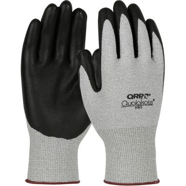 QRP Qualakote Seamless Knit Nylon/Carbon Fiber w/Nitrile Foam Grip - Gray - 1/CS - HWS