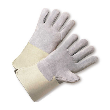 PIP Superior Grade Split Cowhide Leather Drivers Glove w/Aramid Blended Lining - Rubberized Gauntlet Cuff - Natural - 1/DZ - KS900-EA