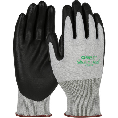 QRP Qualakote Seamless Knit Nylon/Carbon Fiber w/Nitrile Foam Grip - Gray - 1/CS - PDWS