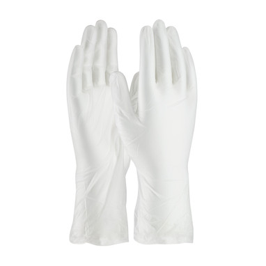 QRP QualaSheer CE Gloves Single Use Class 100 Cleanroom Vinyl Glove - 12" - Clear - 1/CS - VHC12