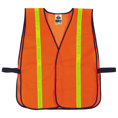 Ergodyne GloWear 8040HL Hi-Vis Safety Vest with Combined Performance Tape - Non-Certified, Hook & Loop - Orange