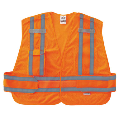 Ergodyne GloWear 8244PSV Expandable Hi-Vis Public Safety Vest - Type P, Class 2 - Orange