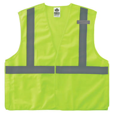 Ergodyne GloWear 8215BA-S Breakaway Mesh Hi-Vis Safety Vest - Type R, Class 2, Economy, Single Size - Lime