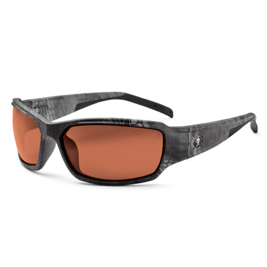 Ergodyne Skullerz THOR Safety Glasses, Sunglasses - Polarized Lenses - Kryptek Typhon Frame