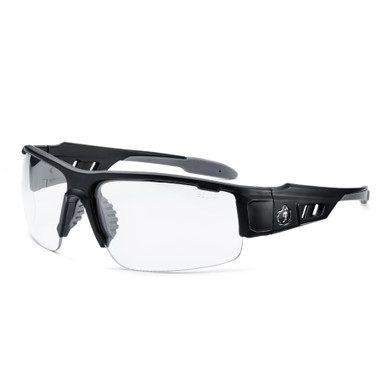 Ergodyne Skullerz DAGR Anti-Scratch & Enhanced Anti-Fog Safety Glasses, Sunglasses - Matte Black Frame