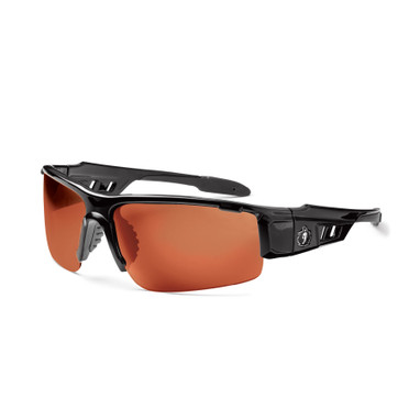 Ergodyne Skullerz DAGR Safety Glasses, Sunglasses - Polarized Lenses - Copper Lens