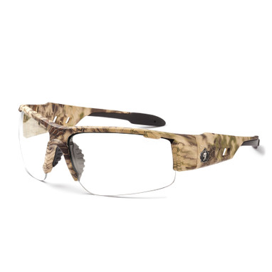 Ergodyne Skullerz DAGR Anti-Fog Safety Glasses, Sunglasses - Kryptek Highlander Frame