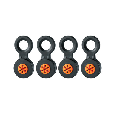 Ergodyne Squids 3740 Hand Tool Attachment Trap - Slips - Black and Orange - M - 4-pack