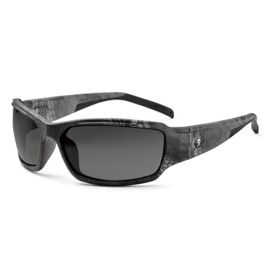 Ergodyne Skullerz THOR Safety Glasses, Sunglasses - Smoke Lens - Kryptek Typhon Frame
