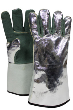 NSA Leather High Heat Glove with Aluminized Back - DJXG395