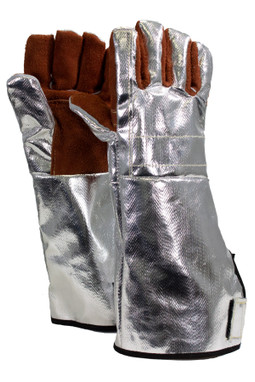 NSA Aluminized Extreme Heat Glove with Leather Palm - DJX17SPEC3