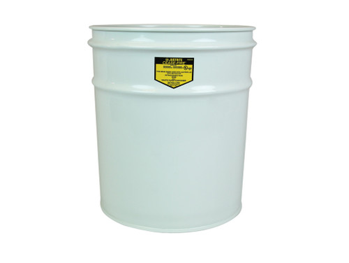 Justrite Cease-Fire Waste Receptacle - Safety Drum Can Only - 4.5 Gallon - White - 26040W