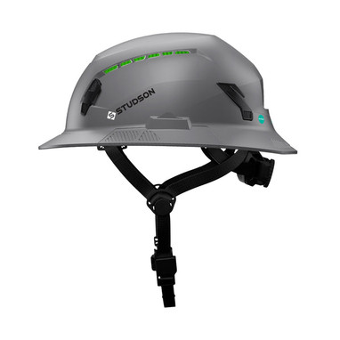 Studson SHK-1 Vented Full Brim Class C Type II - Grey Safety Helmet