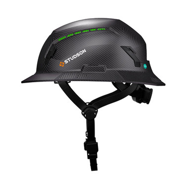 Studson SHK-1 Vented Full Brim Class C Type II - Carbon HD Safety Helmet