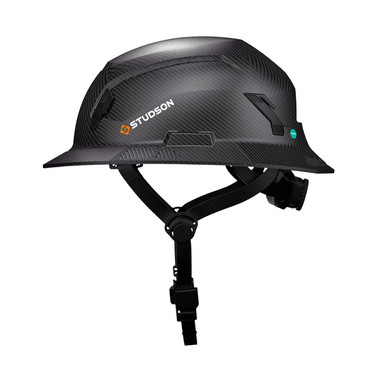 Studson SHK-1 Non-Vented Full Brim Class E Type II - Carbon HD Safety Helmet