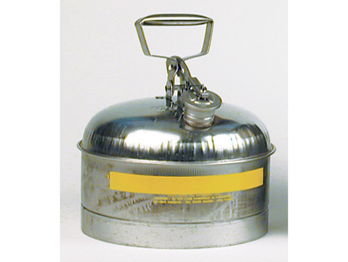 Eagle Type I Stainless Steel Safety Can - 2.5 Gallon - Flame Arrester - Self Close - 1313