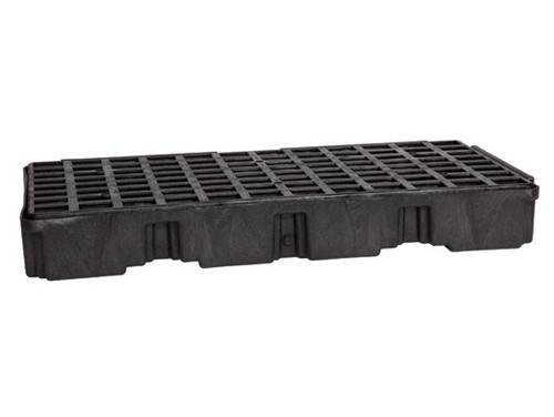 Eagle Modular Spill Platforms - 2 Drum - With Drain - Black - 1632BD