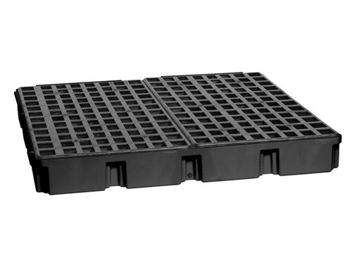 Eagle Modular Spill Platforms - 4 Drum - With Drain - Black - 1635BD