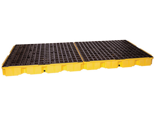 Eagle Modular Spill Platforms - 8 Drum - With Drain - Yellow - 1688D