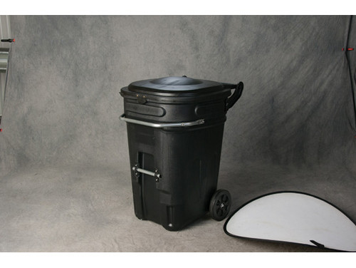 Eagle e-CART Wheeled Industrial Waste Container - 95 Gallon - Black - 1697BLK