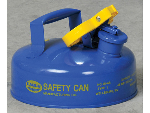 Eagle Type I Steel Safety Can for Kerosene - 2 Quart - Flame Arrester - Blue - UI4SB