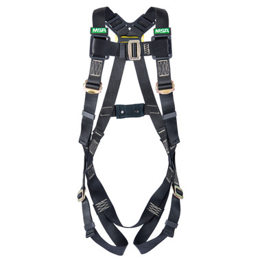 MSA Workman Arc Flash Vest-Style Harness w/Back Web Loop - Qwik-Fit leg straps - Super XL (SXL) - 10152650