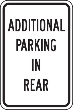 DESIGNATED PARKING SIGNS 18" x 12" Engineer Grade Reflective Aluminum (.080) - FRP244RA