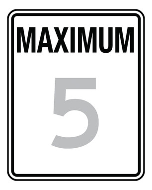 Speed Limit Sign: Maximum 10 MPH 30" x 24" DG High Prism 1/Each - FRR20410DP