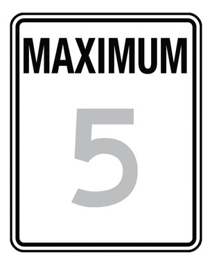 Speed Limit Sign: Maximum 20 MPH 30" x 24" DG High Prism 1/Each - FRR20420DP