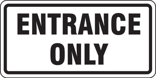 Facility Traffic Sign 12" x 24" High Intensity Prismatic 1/Each - FRR256HP