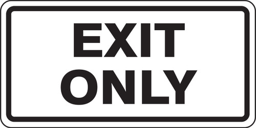 Facility Traffic Sign 12" x 24" Engineer-Grade Prismatic 1/Each - FRR259RA