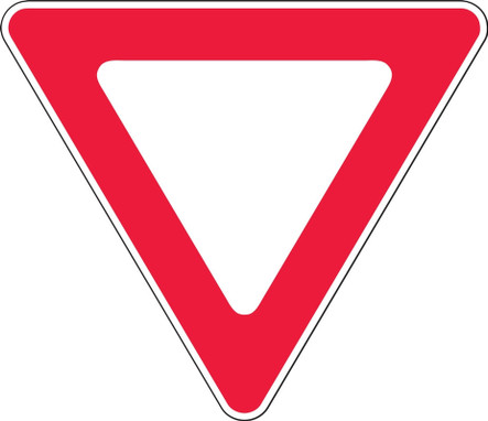 Safety Sign: Yield 36" x 36" High Intensity Prismatic 1/Each - FRR379HP