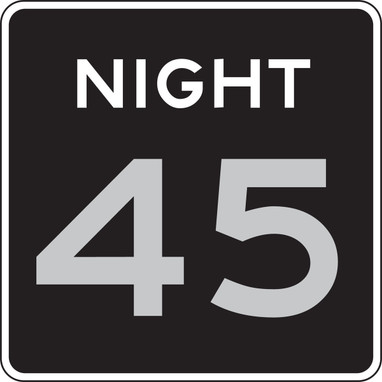 Semi-Custom Speed Limit Sign: Night _ 60 MPH 24" x 24" DG High Prism 1/Each - FRR63760DP