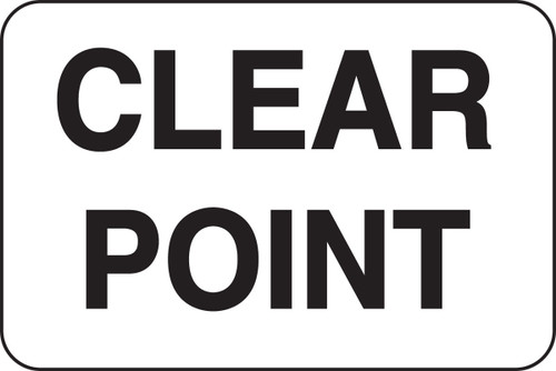 Rail Sign: Clear Point 12" x 18" Engineer-Grade Prismatic 1/Each - FRR731RA