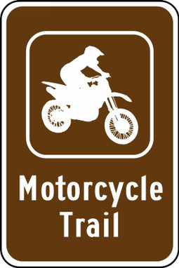 MOTORCYCLE SIGN 18" x 12" Engineer-Grade Prismatic 1/Each - FRR775RA
