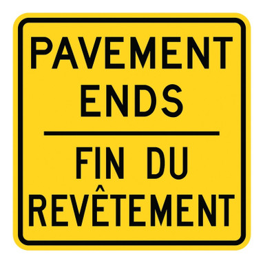 WARNING SIGN - PAVEMENT 36" x 36" High Intensity Prismatic 1/Each - FRW326HP