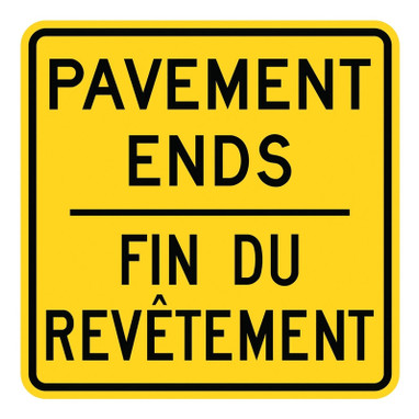 WARNING SIGN - PAVEMENT 36" x 36" Engineer-Grade Prismatic 1/Each - FRW326RA