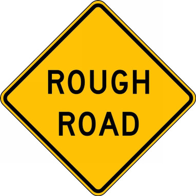 Surface & Driving Conditions Sign: Rough Road 30" x 30" Engineer-Grade Prismatic 1/Each - FRW444RA