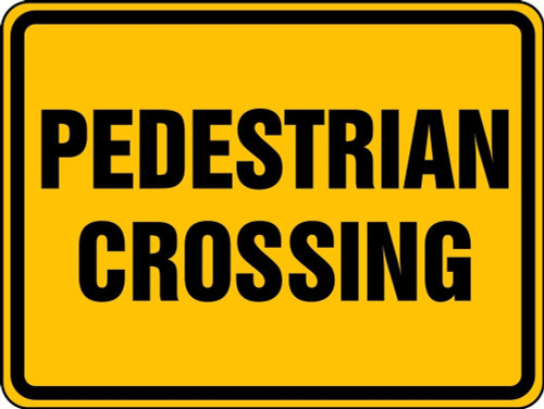 Bicycle & Pedestrian Sign: Pedestrian Crossing 12" x 18" Engineer-Grade Prismatic 1/Each - FRW522RA