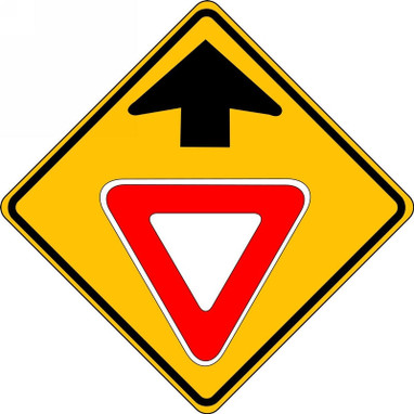 Stop And Yield Sign: Yield Ahead 30" x 30" High Intensity Prismatic 1/Each - FRW538HP